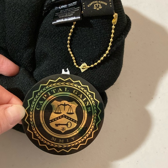 Capital Gains Gray, White, and Black Camo Hat, One Size - Picture 7 of 8